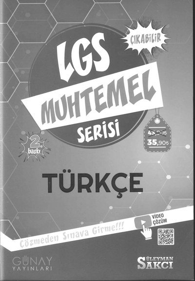 LGS MUHTEMELSERİSİ TÜRKÇE Fotokopi GO - Tüm Sınavlarda Daha İleriye