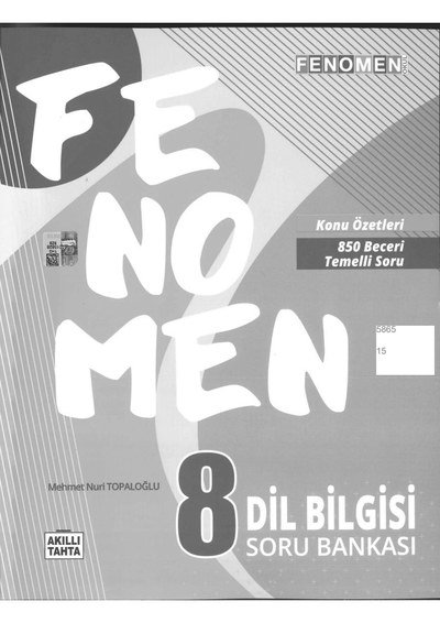 FENOMEN DİL BİLGİSİ SORU BANKASI Fotokopi GO - Tüm Sınavlarda Daha İleriye