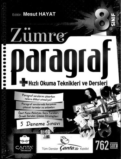 ZÜMRE PARAGRAF 5 DENEME SINAVI Fotokopi GO - Tüm Sınavlarda Daha İleriye