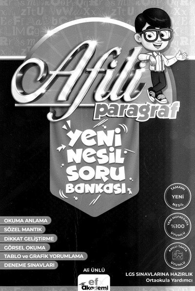 AFİLİ PARAGRAF YENİ NESİL SORU BANKASI Fotokopi GO - Tüm Sınavlarda Daha İleriye