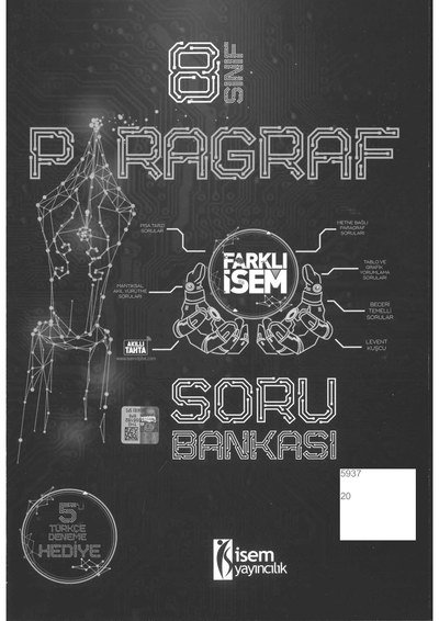 PARAGRAF FARKLI İSEM SORU BANKASI Fotokopi GO - Tüm Sınavlarda Daha İleriye