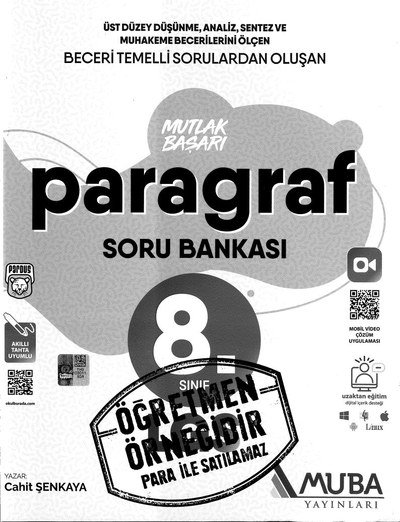 MUTLAK BAŞARI PARAGRAF SORU BANKASI Fotokopi GO - Tüm Sınavlarda Daha İleriye