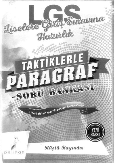 LGS LİSELERE GİRİŞ SINAVINA HAZIRLIK PARAGRAF SORU BANKASI Fotokopi GO - Tüm Sınavlarda Daha İleriye