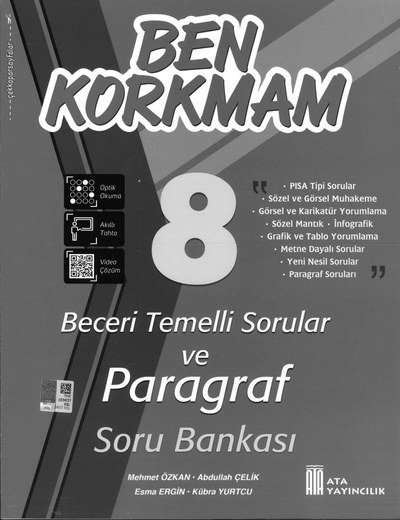 BEN KORKMAM BECERİ TEMELLİ SORULAR PARAGRAF SORU BANKASI Fotokopi GO - Tüm Sınavlarda Daha İleriye