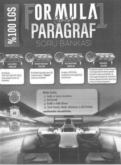 FORMULA SORU BANKASI PARAGRAF Fotokopi GO - Tüm Sınavlarda Daha İleriye