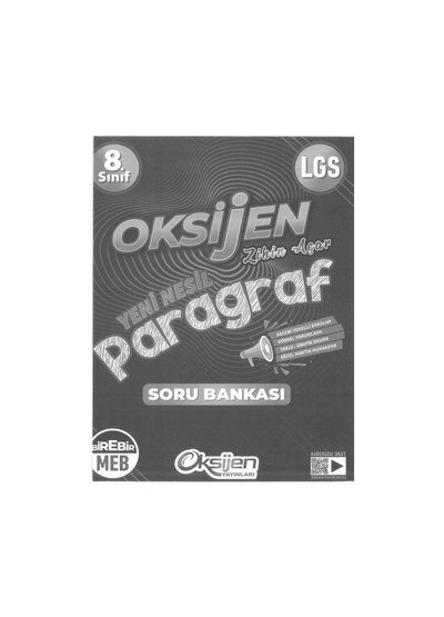 OKSİJEN YENİ NESİL PARAGRAF SORU BANKASI Fotokopi GO - Tüm Sınavlarda Daha İleriye