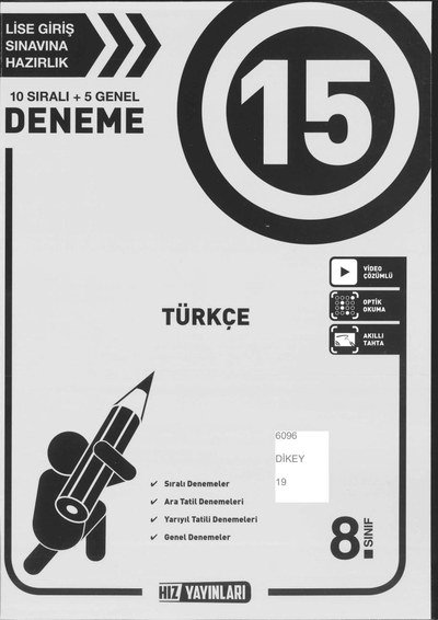 15 DENEME TÜRKÇE Fotokopi GO - Tüm Sınavlarda Daha İleriye