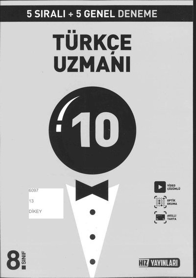 TÜRKÇE UZMANI 10 DENEME Fotokopi GO - Tüm Sınavlarda Daha İleriye