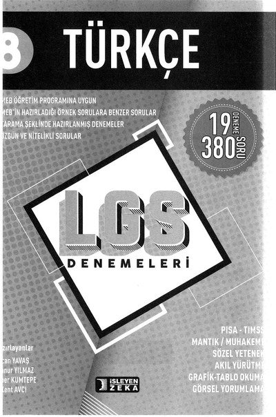 TÜRKÇE 19 DENEME LGS DENEMELERİ Fotokopi GO - Tüm Sınavlarda Daha İleriye