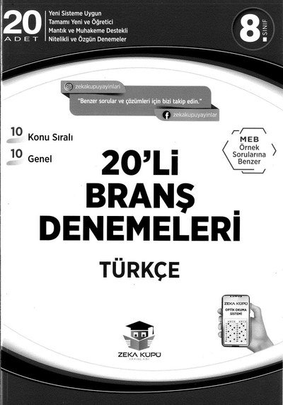 20'Lİ BRANŞ DENEMELERİ TÜRKÇE Fotokopi GO - Tüm Sınavlarda Daha İleriye