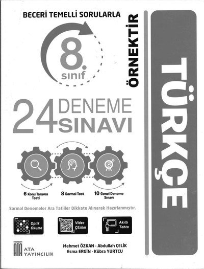 24 DENEME SINAVI TÜRKÇE Fotokopi GO - Tüm Sınavlarda Daha İleriye
