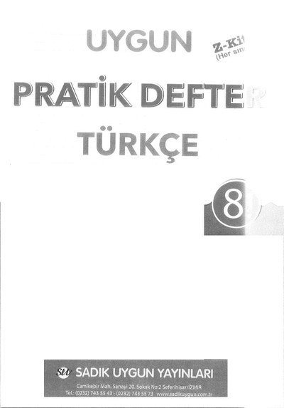 PRATİK DEFTERİ TÜRKÇE Fotokopi GO - Tüm Sınavlarda Daha İleriye
