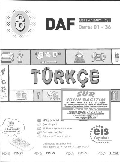 TÜRKÇE DERS ANLATIM FÖYÜ Fotokopi GO - Tüm Sınavlarda Daha İleriye