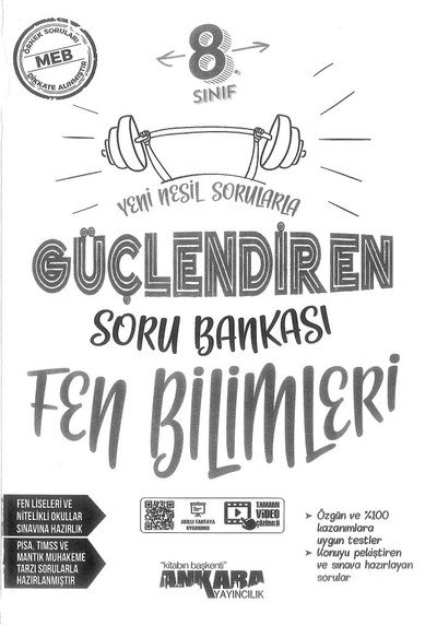 GÜÇLENDİREN SORU BANKASI FEN BİLİMLERİ Fotokopi GO - Tüm Sınavlarda Daha İleriye