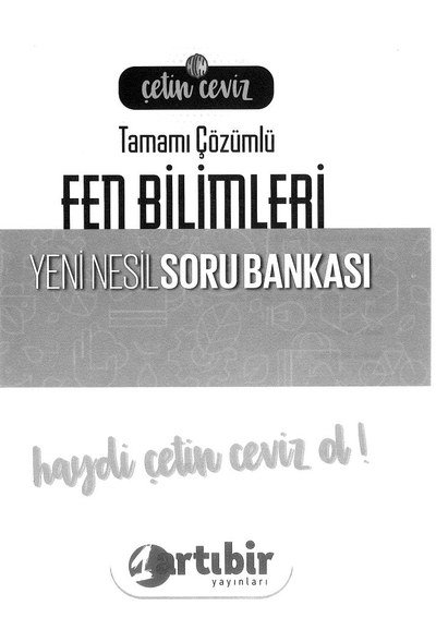 TAMAMI ÇÖZÜMLÜ FEN BİLİMLERİ YENİ NESİL SORU BANKASI Fotokopi GO - Tüm Sınavlarda Daha İleriye