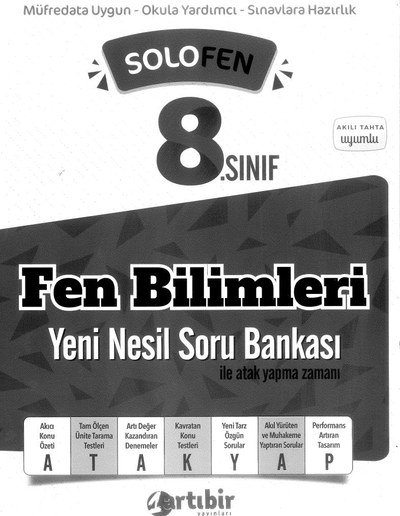 FEN BİLİMLERİ YENİ NESİL SORU BANKASI Fotokopi GO - Tüm Sınavlarda Daha İleriye