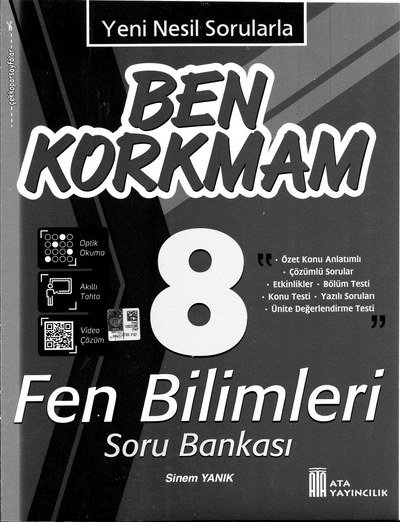 BEN KORKMAM FEN BİLİMLERİ SORU BANKASI Fotokopi GO - Tüm Sınavlarda Daha İleriye