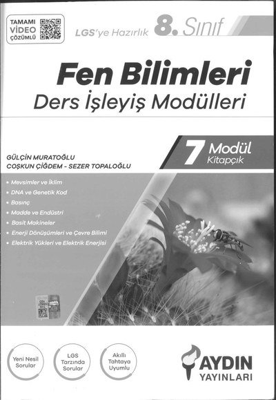 FEN BİLİMLERİ DERS İŞLEYİŞ MODÜLLERİ Fotokopi GO - Tüm Sınavlarda Daha İleriye