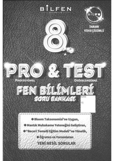 PRO & TEST FEN BİLİMLERİ SORU BANKASI Fotokopi GO - Tüm Sınavlarda Daha İleriye