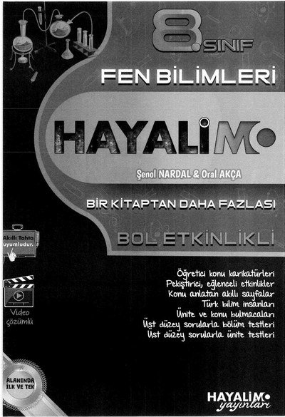 HAYALİM FEN BİLİMLERİ BOL ETKİNLİKLİ Fotokopi GO - Tüm Sınavlarda Daha İleriye