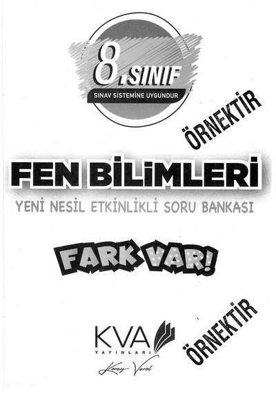 FEN BİLİMLERİ YENİ NESİL ETKİNLİKLİ SORU BANKASI FARK VAR Fotokopi GO - Tüm Sınavlarda Daha İleriye