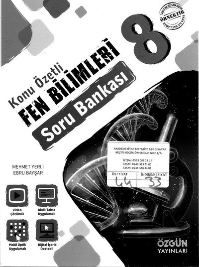 KONU ÖZETLİ FEN BİLİMLERİ SORU BANKASI Fotokopi GO - Tüm Sınavlarda Daha İleriye