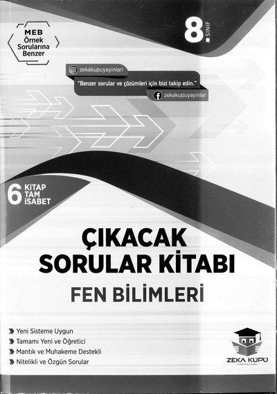 ÇIKACAK SORULAR KİTABI FEN BİLİMLERİ Fotokopi GO - Tüm Sınavlarda Daha İleriye