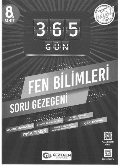 365 GÜN FEN BİLİMLERİ SORU GEZEGENİ Fotokopi GO - Tüm Sınavlarda Daha İleriye