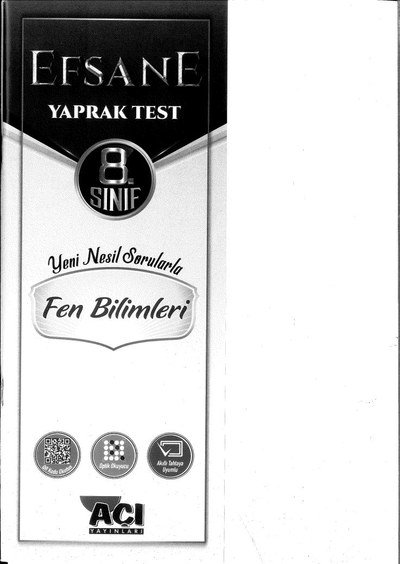 EFSANE YAPRAK TEST FEN BİLİMLERİ Fotokopi GO - Tüm Sınavlarda Daha İleriye