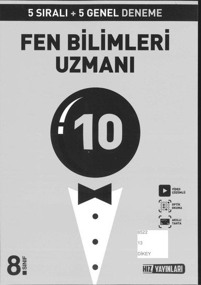 FEN BİLİMLERİ UZMANI 10 DENEME Fotokopi GO - Tüm Sınavlarda Daha İleriye