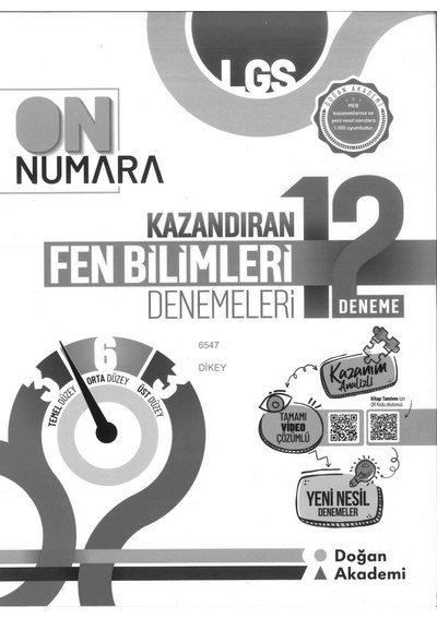 ON NUMARA FEN BİLİMLERİ 12 DENEMELERİ Fotokopi GO - Tüm Sınavlarda Daha İleriye