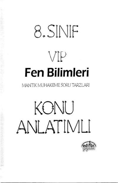 VIP FEN BİLİMLERİ KONU ANLATIMLI Fotokopi GO - Tüm Sınavlarda Daha İleriye