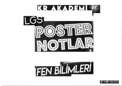 LGS POSTER NOTLARI FEN BİLİMLERİ Fotokopi GO - Tüm Sınavlarda Daha İleriye