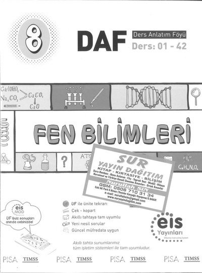 FEN BİLİMLERİ DERS ANLATIM FÖYÜ Fotokopi GO - Tüm Sınavlarda Daha İleriye