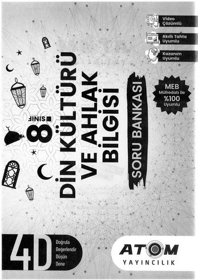 DİN KÜLTÜRÜ VE AHLAK BİLGİSİ SORU BANKASI Fotokopi GO - Tüm Sınavlarda Daha İleriye