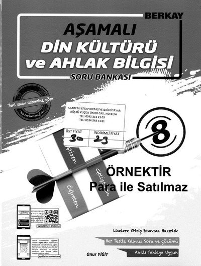 AŞAMALI DİN KÜLTÜRÜ VE AHLAK BİLGİSİ SORU BANKASI Fotokopi GO - Tüm Sınavlarda Daha İleriye