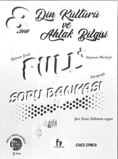DİN KÜLTÜRÜ VE AHLAK BİLGİSİ FULL+ SORU BANKASI Fotokopi GO - Tüm Sınavlarda Daha İleriye