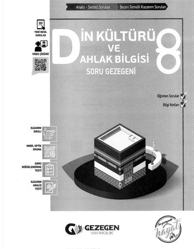 DİN KÜLTÜRÜ VE AHLAK BİLGİSİ SORU GEZEGENİ Fotokopi GO - Tüm Sınavlarda Daha İleriye