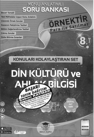 KONU ANLATIMLI SORU BANKASI DİN KÜLTÜRÜ VE AHLAK BİLGİSİ Fotokopi GO - Tüm Sınavlarda Daha İleriye