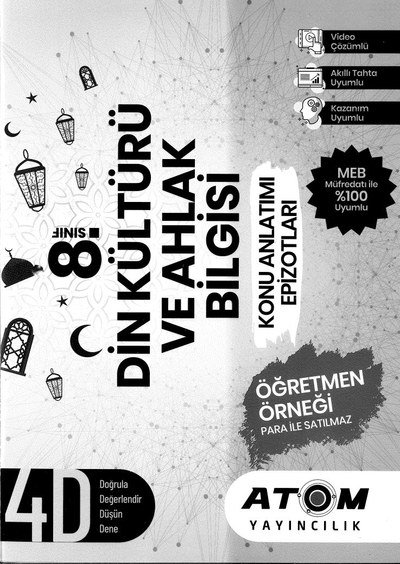 DİN KÜLTÜRÜ VE AHLAK BİLGİSİ KONU ANLATIM EPİZOTLARI Fotokopi GO - Tüm Sınavlarda Daha İleriye
