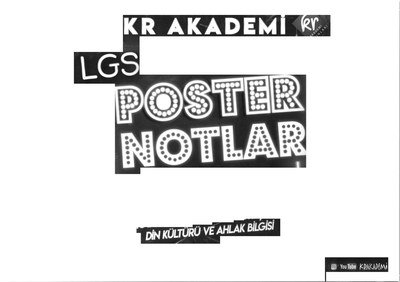LGS POSTER NOTLARI DİN KÜLTÜRÜ VE AHLAK BİLGİSİ Fotokopi GO - Tüm Sınavlarda Daha İleriye