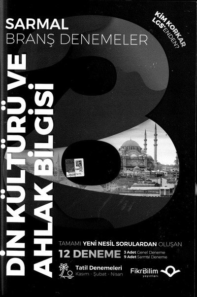 DİN KÜLTÜRÜ VE AHLAK BİLGİSİ 12 DENEME Fotokopi GO - Tüm Sınavlarda Daha İleriye