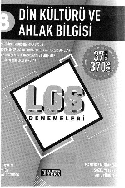 DİN KÜLTÜRÜ VE AHLAK BİLGİSİ LGS DENEMELERİ Fotokopi GO - Tüm Sınavlarda Daha İleriye