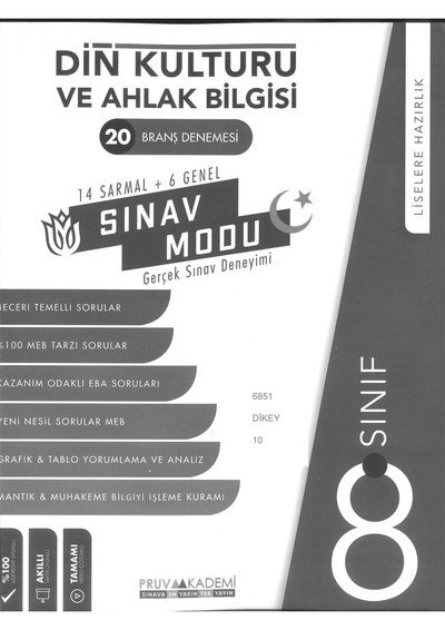 20 BRANŞ DENEMESİ DİN KÜLTÜRÜ VE AHLAK BİLGİSİ Fotokopi GO - Tüm Sınavlarda Daha İleriye