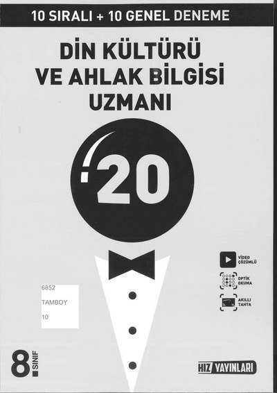 DİN KÜLTÜRÜ VE AHLAK BİLGİSİ UZMANI 20 DENEME Fotokopi GO - Tüm Sınavlarda Daha İleriye