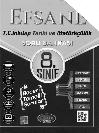EFSANE T.C. İNKILAP TARİHİ VE ATATÜRKÇÜLÜK SORU BANKASI Fotokopi GO - Tüm Sınavlarda Daha İleriye
