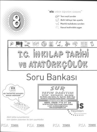 T.C. İNKILAP TARİHİ VE ATATÜRKÇÜLÜK SORU BANKASI Fotokopi GO - Tüm Sınavlarda Daha İleriye