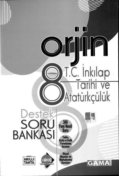 ORJİN T.C. İNKILAP TARİHİ VE ATATÜRKÇÜLÜK DESTEK SORU BANKASI Fotokopi GO - Tüm Sınavlarda Daha İleriye