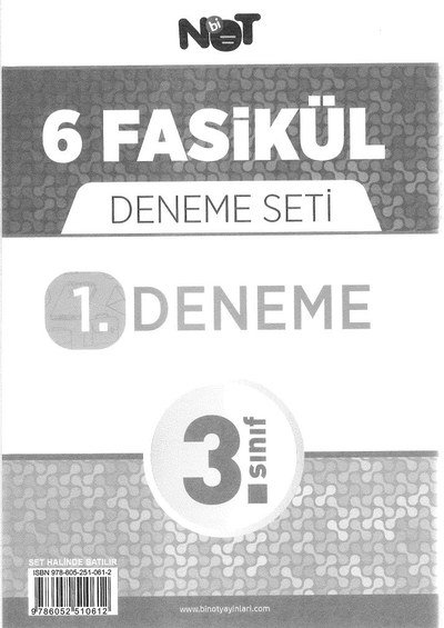 6 FASİKÜL DENEME SETİ Fotokopi GO - Tüm Sınavlarda Daha İleriye