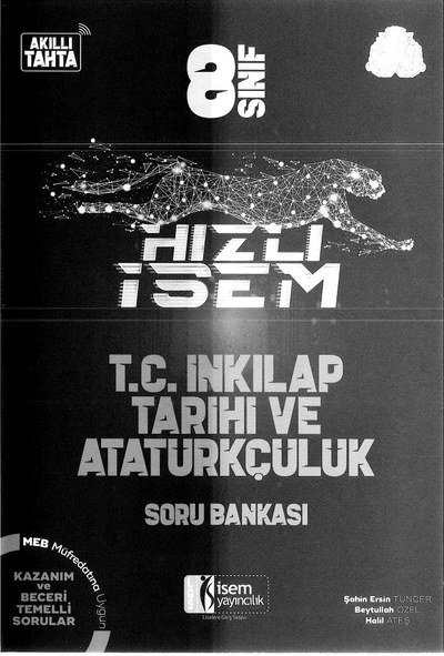 HIZLI İSEM T.C. İNKILAP TARİHİ VE ATATÜRKÇÜLÜK SORU BANKASI Fotokopi GO - Tüm Sınavlarda Daha İleriye